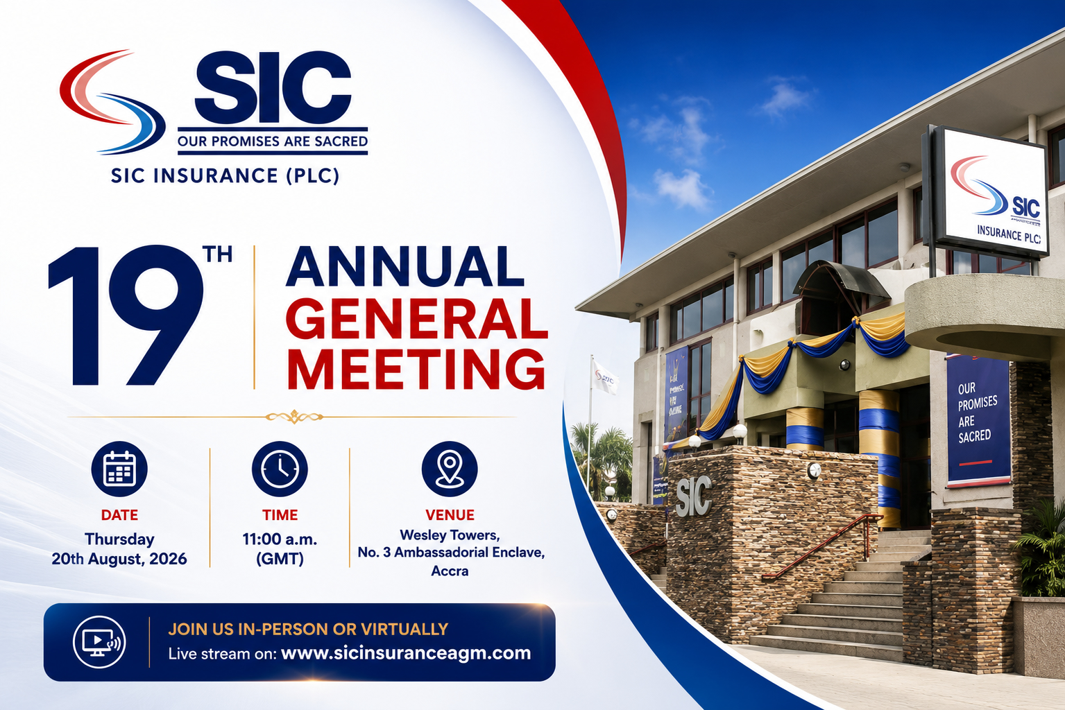 SIC Insurance PLC -Notice of Annual General Meeting